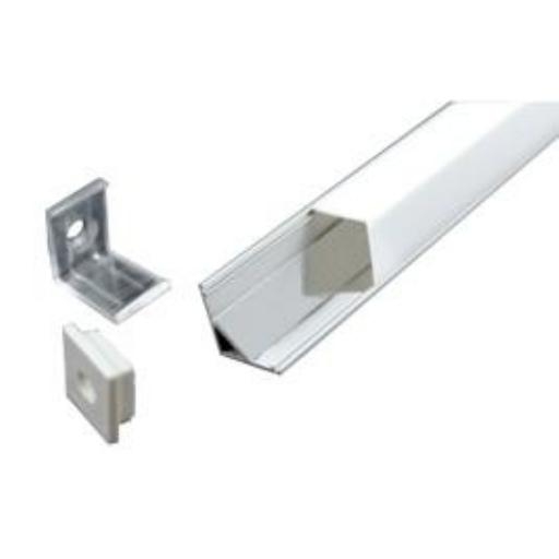 LUMIPARTS 2.01.0625 HOEKPROFIEL ALUPRO 2M 16X16MM