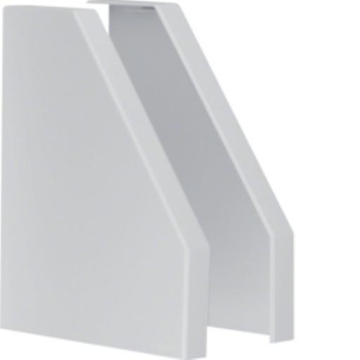 Eindkap RK L/R verdeelkap 230mm RAL7035 l.grijs afbeelding 2