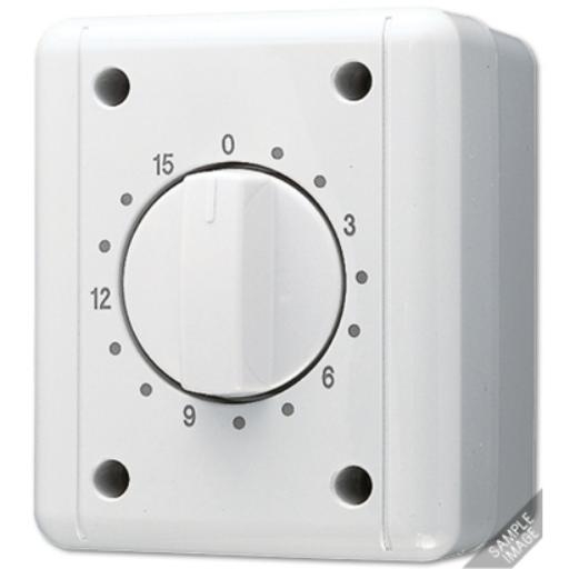 Timer IP44 1v 1-120min. met bak crème WG8