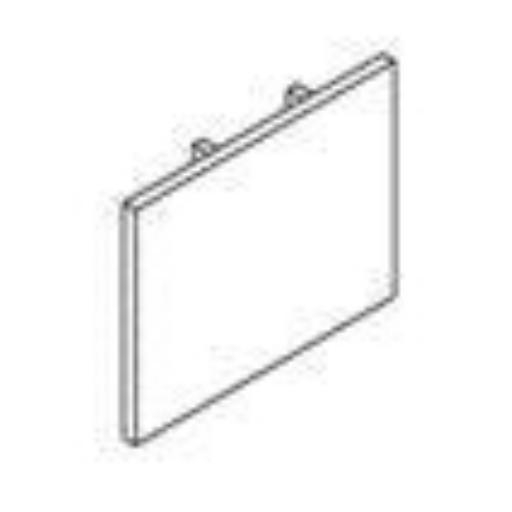 Eindstuk spanningsrail 3f 33x36mm wit