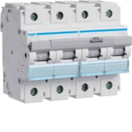 Hager Installatieautomaat 4-P B80A 15kA HMB480 afbeelding 2