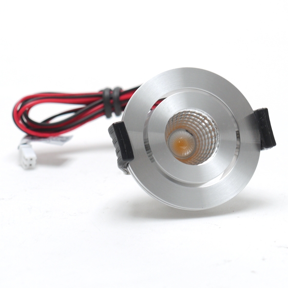 LED-inbouwspot Klemko alu Venice 3,3W COB LED in 3000K 863642