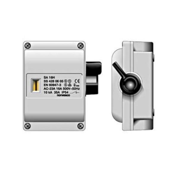 Werkschakelaar 16A 3p 500V IP54 opbouw SA316