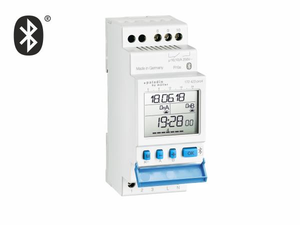 Schakelklok Astro dig. 230V 2-kan 16A weekprog. BT
