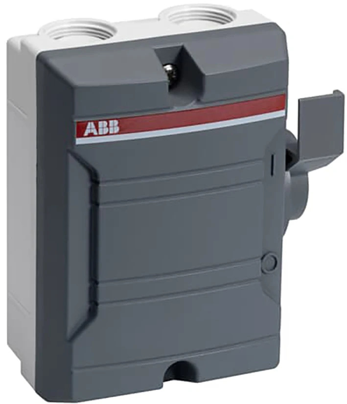 ABB Werkschakelaar 2p 25A 7,5kW IP65 2x M25 invoer BW 225 DP