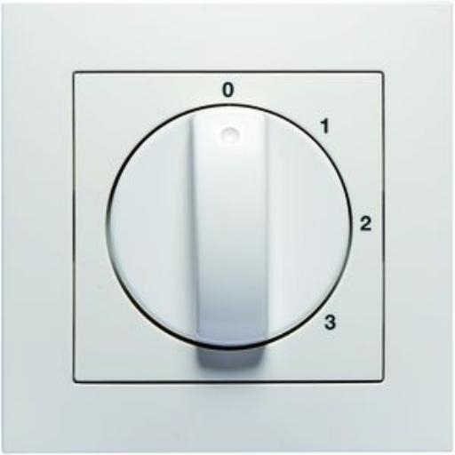 PEHA 11.610.02 S3 CENTR PL+KNOP 3ST BADORA 9010 afbeelding 2