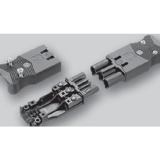 Stekker male AC166/315 zwart  1804428 ADELS (zak a 10 stuk)