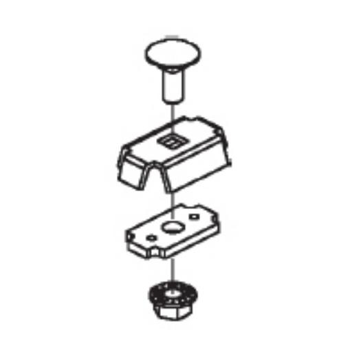 Draadgoot univ. koppeling 37mm RVS GRV6ER afbeelding 2