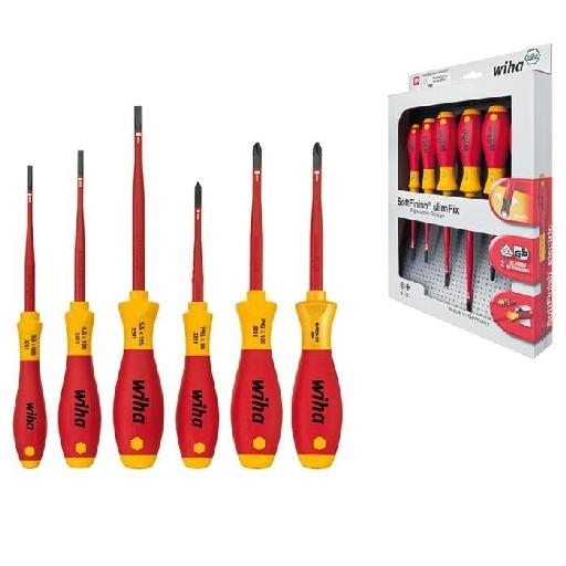 Schroevendraaierset Elec slimFix sleuf/PH/PZ 6dlg