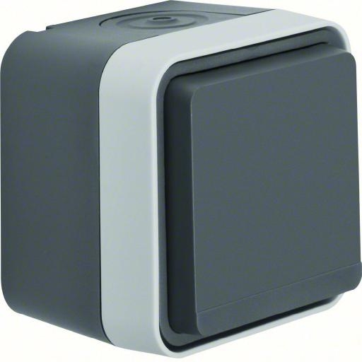 BERKER 47403515 WCD 1-V +BEHUIZING W.1 GRIJS afbeelding 2