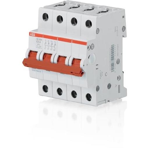 ABB SD 204/63 AAN-UIT SCHAKELAAR ROOD 4P 63A