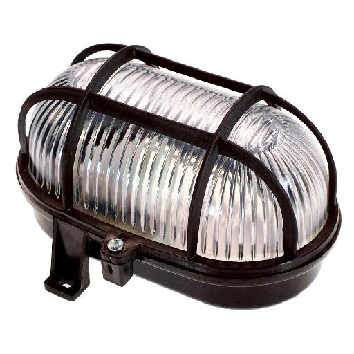 Schwabe Bulleye Lamp E27 zwart 60W IP44