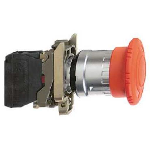SCHNEIDER XB4BS8442 NOODSTOPKNOP RD T-T-R 40 MM afbeelding 2