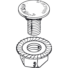 VAN GEEL 346895 SLOTBOUT MET MOER M6X10 RVS316 afbeelding 2