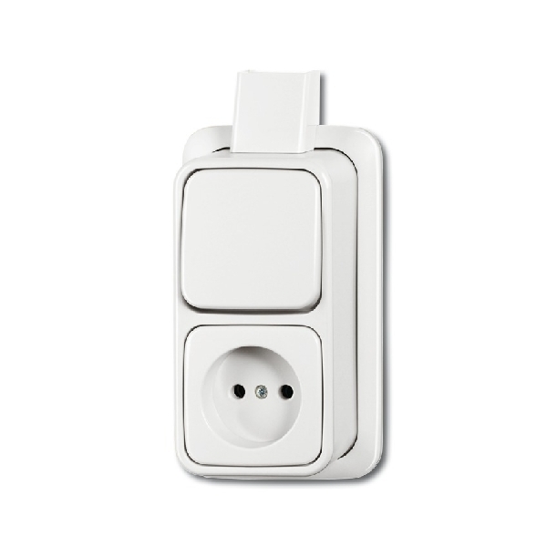 Opbouw stopcontact 3V Horizontaal | De oude stee