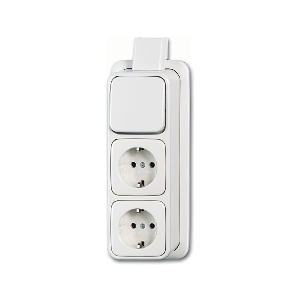 Combi RA 3v wissel+plaat opbouw 2601/6/2300/2EAPJW afbeelding 2