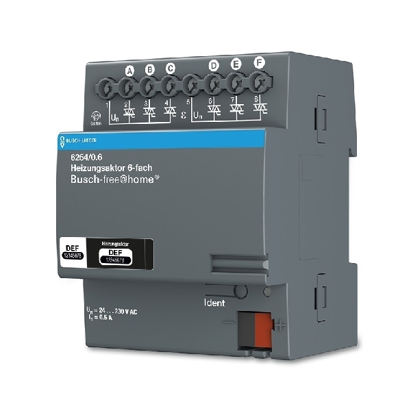 FaH verwarmingsaktor 230V 6v DIN-rail 6254/0.6 afbeelding 2