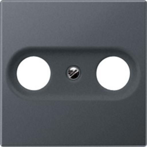 Cpl slv DIN45330 TV/FM antraciet mat A afbeelding 2