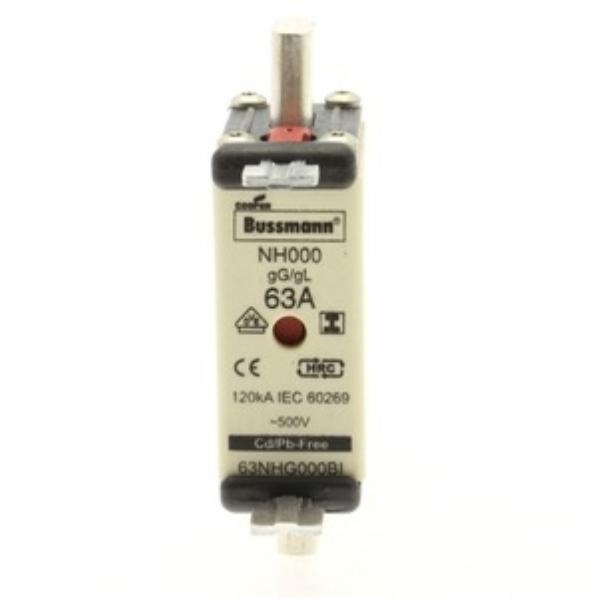 EATON 63NHG000BI ZEKERING NH-000 63A GG/GL 500V