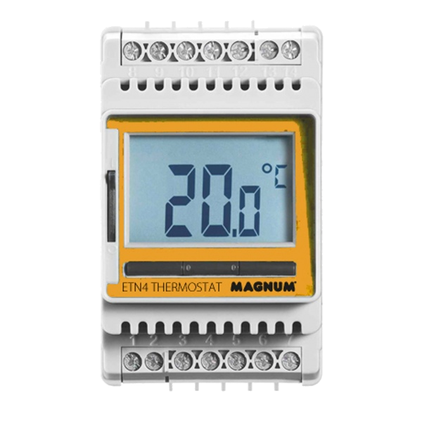 DIN-rail thermostaat digitaal -20/+70°C 16A 230V