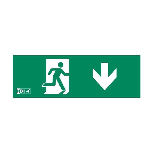 HBI 404X PICTOGRAM PIJL OMLAAG ISO7010 afbeelding 2