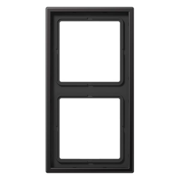 Afdekraam 2v slv aluminium dark LS afbeelding 2