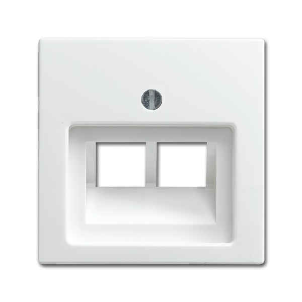 Busch-jaeger Centraalplaat datadoos 2xrj45 SI-B 1803 02 914 (2CKA001753A0226) afbeelding 2
