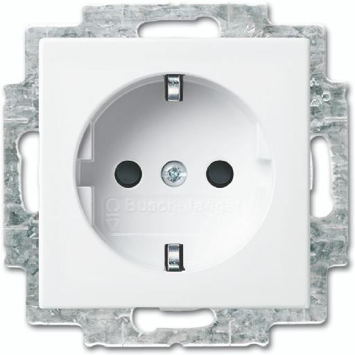 Busch-jaeger Stopcontact ra inbouw 1-voudig kv Centraalplaat SI-B 20 eurb 914 (2CKA002013A5385) afbeelding 2
