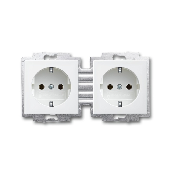 Wandcontactdoos met RA (type F) 2v hor cpl inb 20-2 EUC-914-503 afbeelding 2