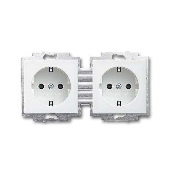 Wandcontactdoos met RA (type F) kv 2v hor cpl inb 20-2 EUCB-914-503
