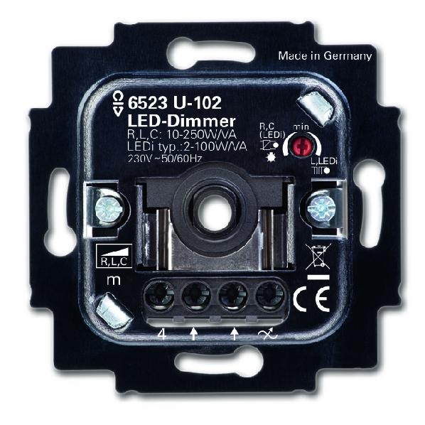 Dimmer LED 2-100W/VA 250W/VA inb 6523 U-102