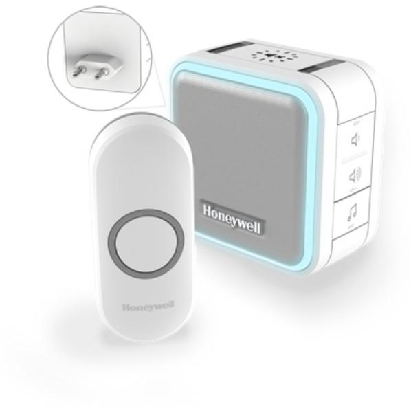 HONEYWELL DC515NP2 GONG SET RF5 6MEL. HALO PLG WT afbeelding 2