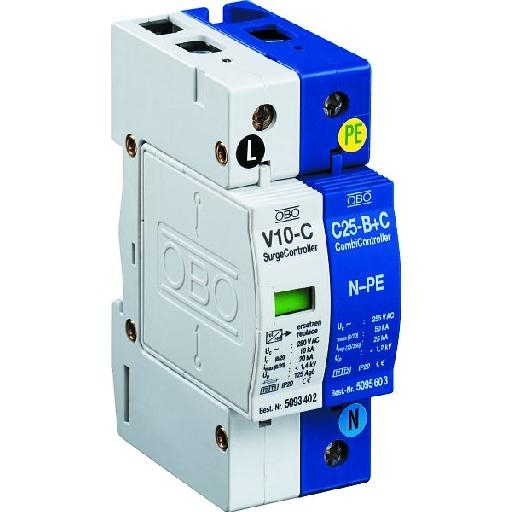 OBO V10-C 1+NPE-280 SURGECONTROLLER V10 1-POLIG + afbeelding 2