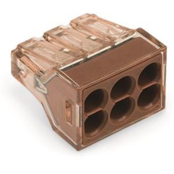 Wago Lasklem 6-polig 4mm transparant afbeelding 2