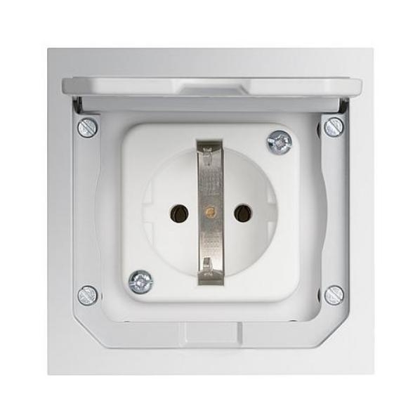 Vloercontactdoos 1-voudig grijs 1471-460 (1471460)
