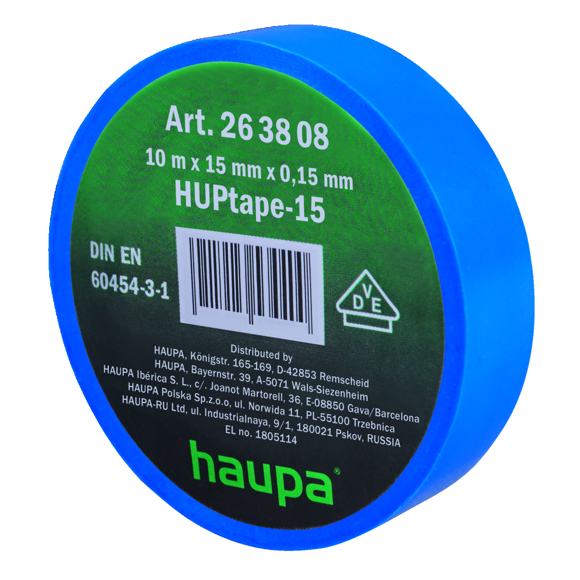 HAUPA 263870 ELEKTRO-ISOLATIETAPE 25MMX20 M afbeelding 2