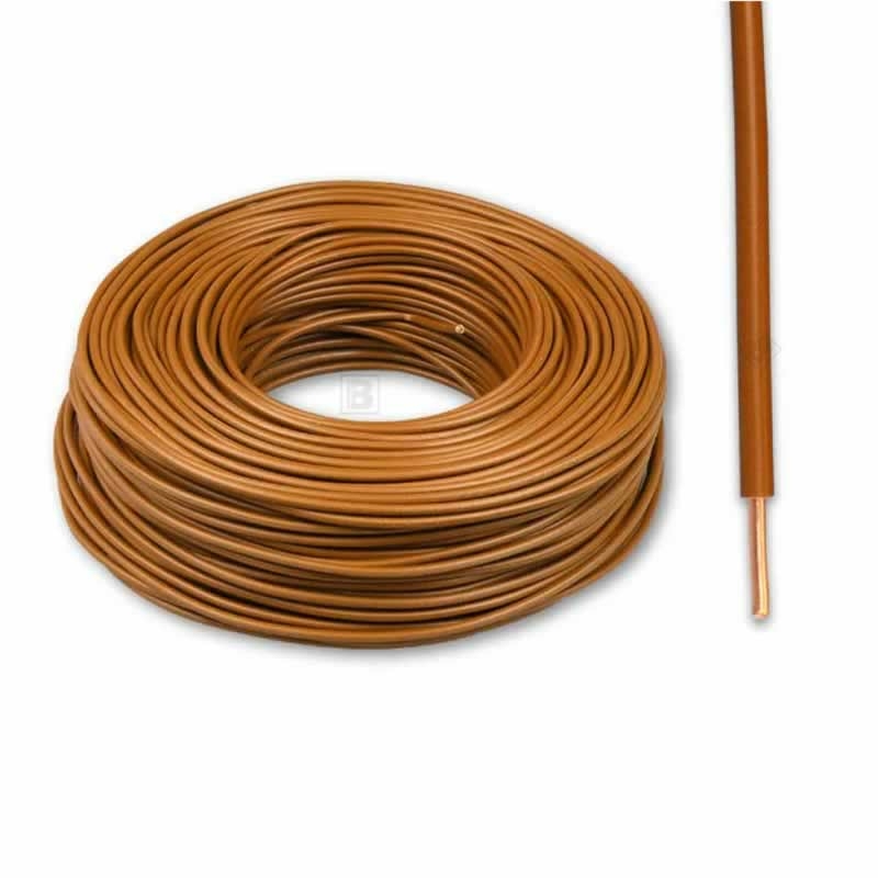 Donné Installatiedraad VD H07V-U Eca -D- bruin 2,5 mm² (doos 100m) D08403D3