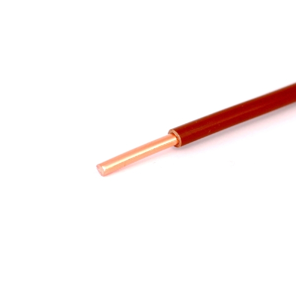 DONNE VD 6mm² bruin rol 100M massief installatiedraad ECA