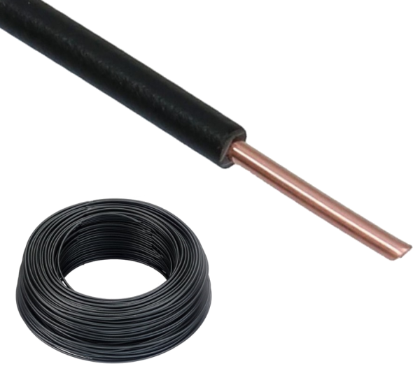 Dynamic Installatiedraad VD H07V-U Eca 1,5 mm² KEMA (doos 100m) zwart H7VUE011001