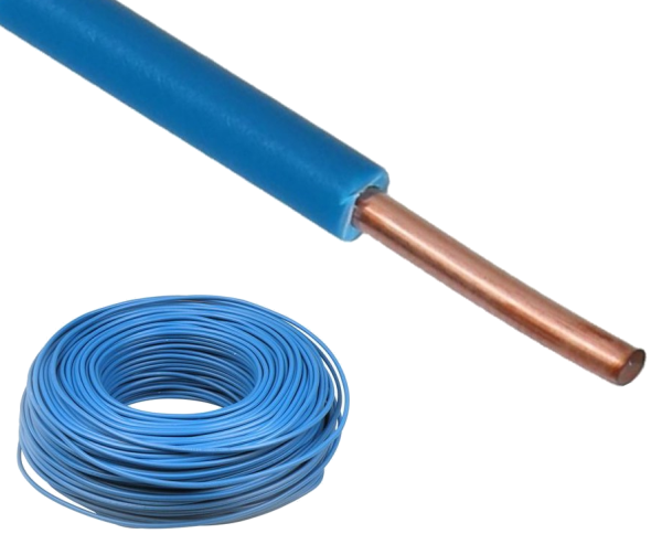 Dynamic Installatiedraad VD H07V-U Eca 2,5 mm² KEMA (doos 100m) blauw H7VUE011202