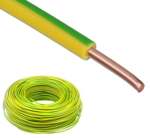 Dynamic Installatiedraad VD H07V-U Eca 2,5 mm² KEMA (doos 100m) geel/groen H7VUE011204