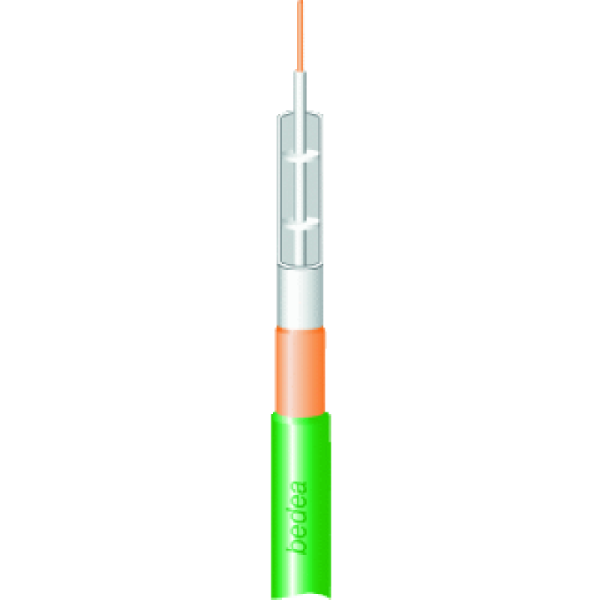 BEDEA TELASS 100 GROEN PE COAXKABEL 75 OHM GROND R200