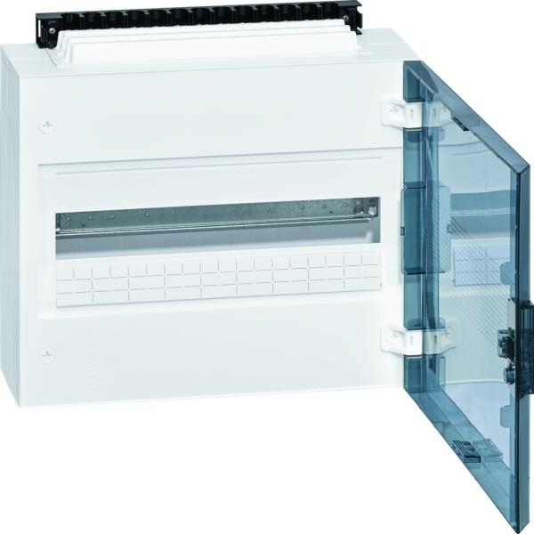 Hager Verdeler Vega IP40, 1x18modulen, deur transparant VB118P afbeelding 2