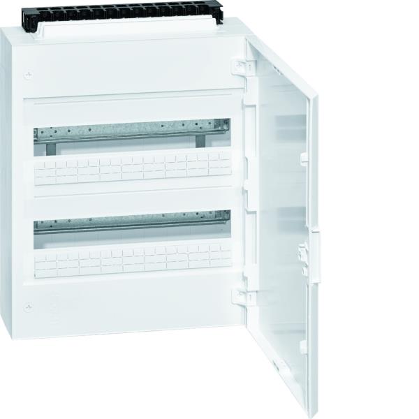 Hager Verdeler Vega IP40, 2x18modulen, deur wit VB218C