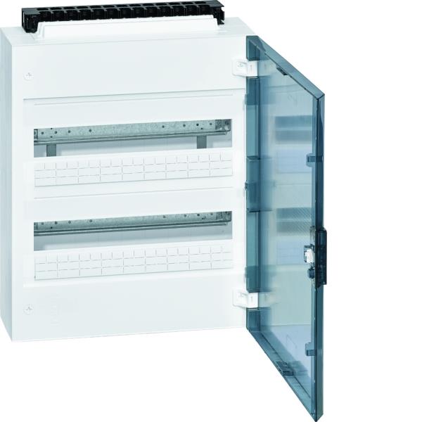Hager Verdeler Vega IP40, 2x18modulen, deur transparant VB218P afbeelding 2