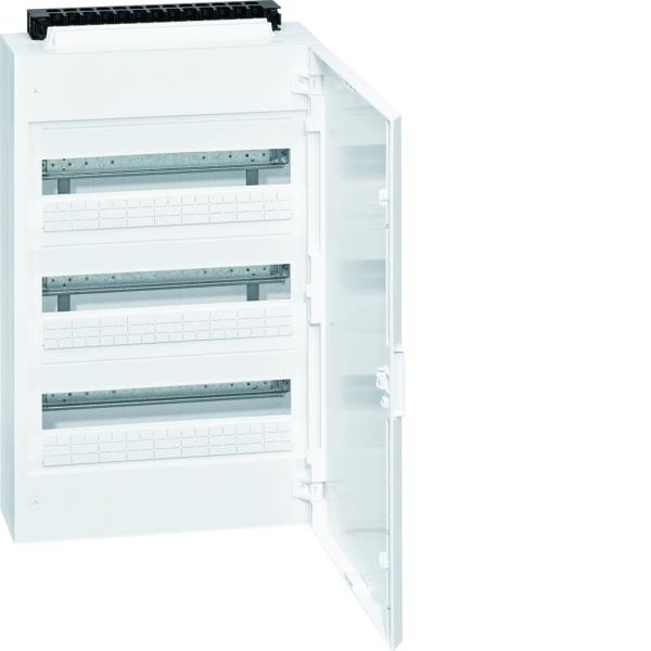 Hager Verdeler Vega IP40, 3x18modulen, deur wit VB318C