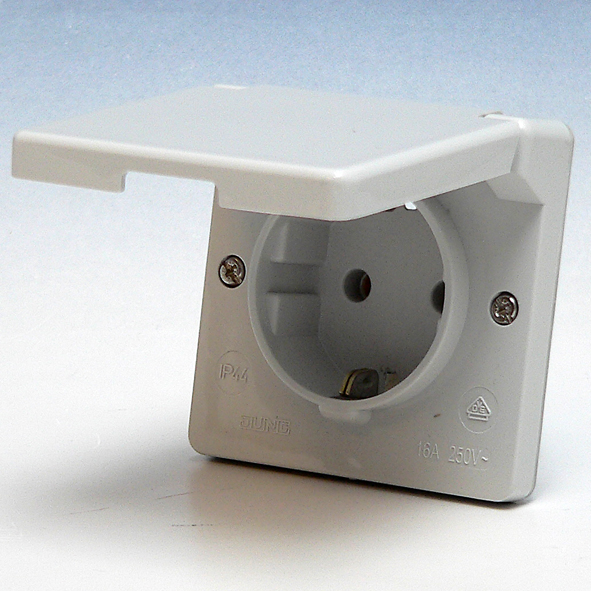 WCD RA IP44 1v kd inst grijs WG6 afbeelding 2