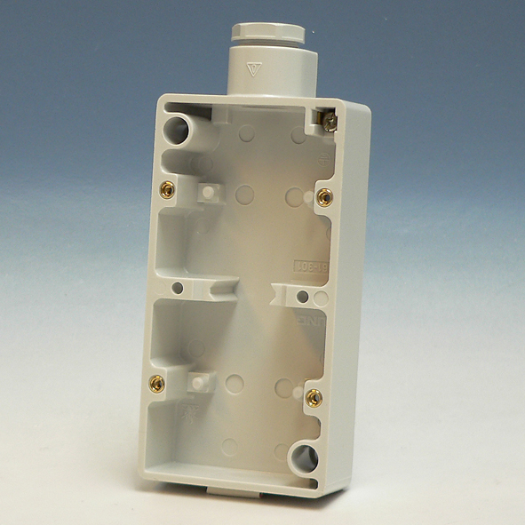 Opbouwbehuizing IP44 vert. 2v 1x PG16 wartel WG6 afbeelding 2