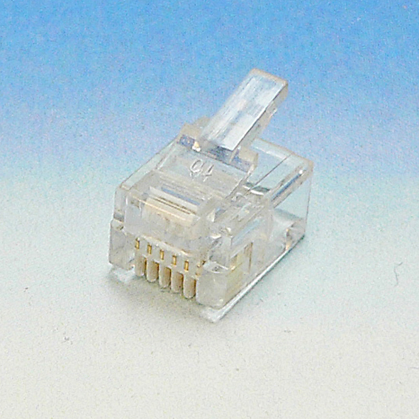 RJ Connector 6p6c RJ12 plat soepele kabel