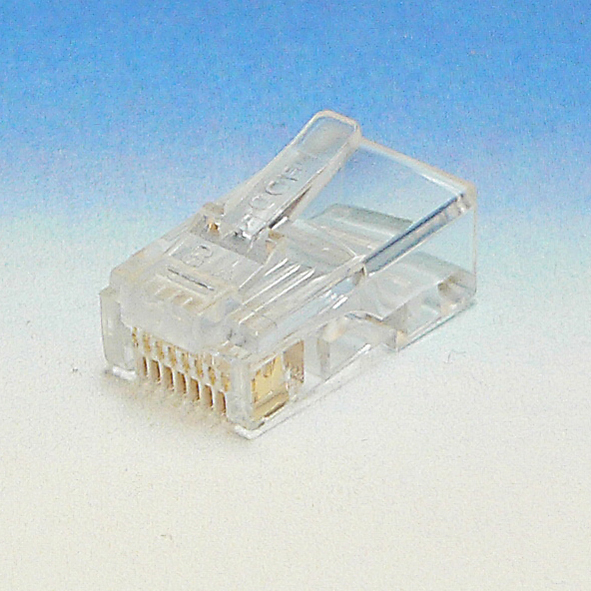 KLEMKO RJ458P8CROMA stekker RJ45 CAT5E UTP MASS RND